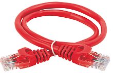 ITK Коммутационный шнур (патч-корд) кат.6 UTP LSZH 1м красный | код PC04-C6UL-1M | IEK